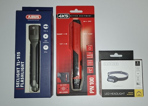 3er set led lampen neu - 3er, abus