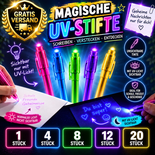 Zauberstift magische uv - zauberstift, ✨